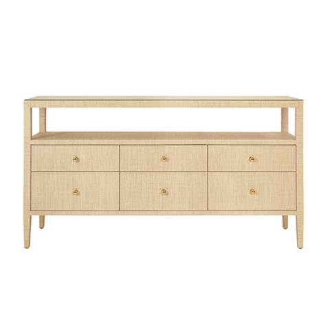 Jordan Natural Grasscloth Console Table