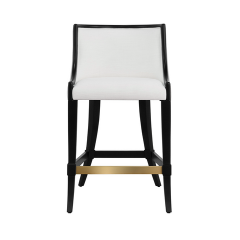Keaton Counter Stool - Matte Black Lacquer