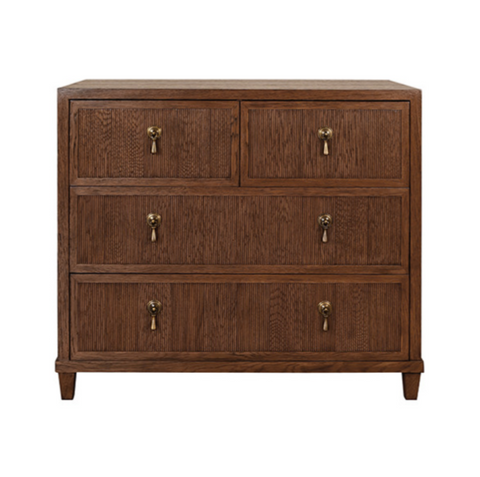 Pascal Provincial Brown Oak Chest of Drawers