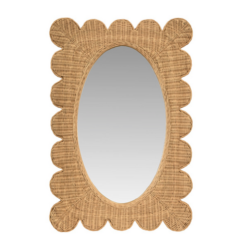 Lillian Woven Rattan Mirror