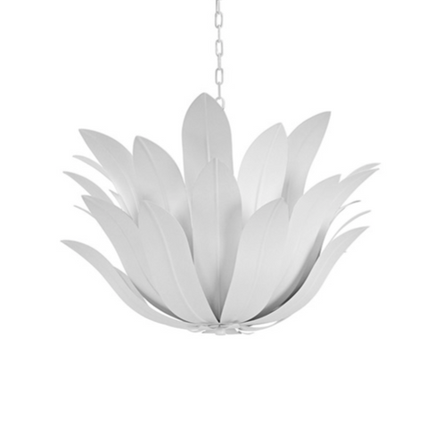 Leander White Leaf Blossom Chandelier