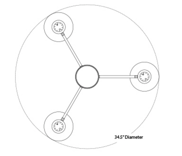 Clare Two Tone Metal Chandelier - Matthew Izzo Collection