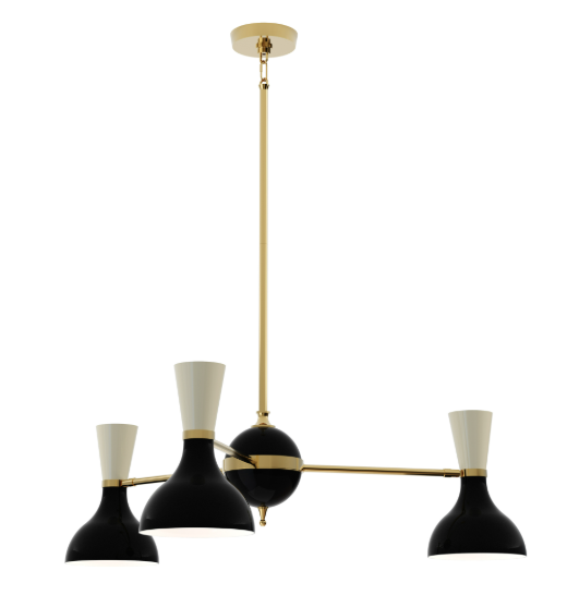 Clare Two Tone Metal Chandelier - Matthew Izzo Collection