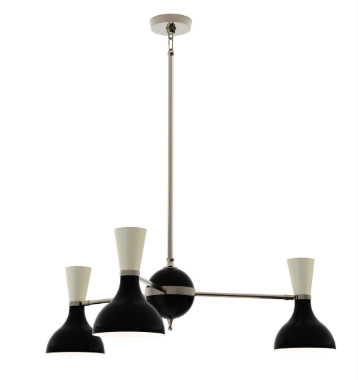 Clare Two Tone Metal Chandelier - Matthew Izzo Collection
