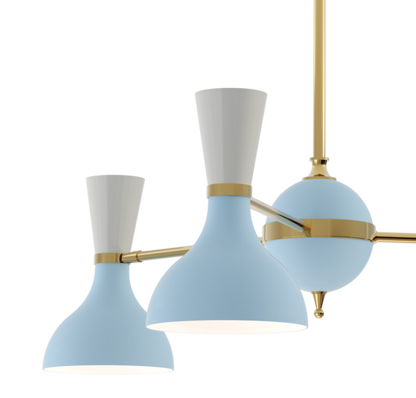 Clare Two Tone Metal Chandelier - Matthew Izzo Collection