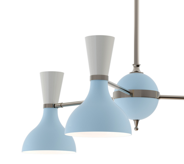 Clare Two Tone Metal Chandelier - Matthew Izzo Collection