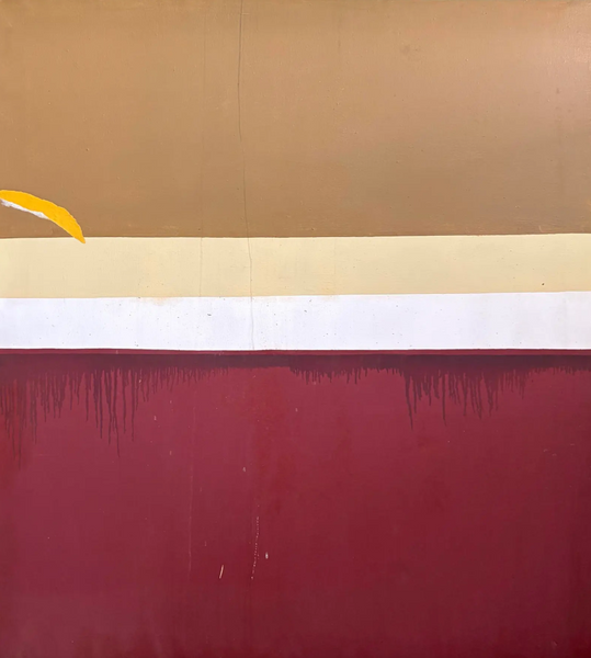 Barbara Beck 1960s Abstract Oil Painting on Canvas