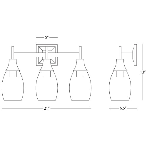 Robert Abbey Grace Triple Wall Sconce