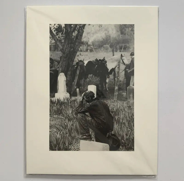 Graveside, Taos, New Mexico - Photogravure by Henri Cartier-Bresson (1947)