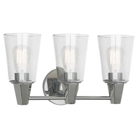 Robert Abbey Wheatley Chrome Triple Wall Sconce - Matthew Izzo Home
