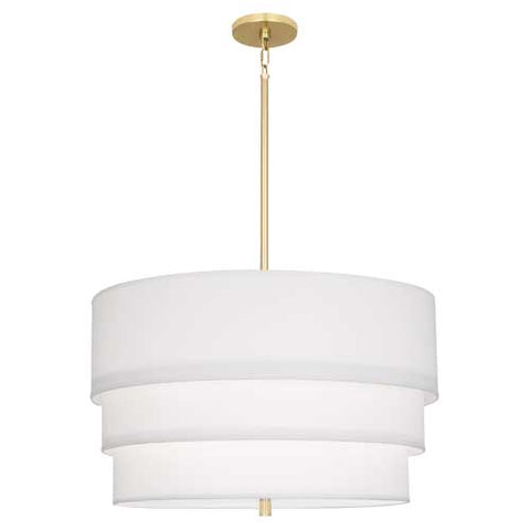 Robert Abbey Decker Three Tier Ascot White Pendant - Matthew Izzo Home