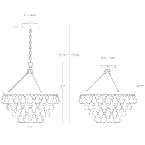 Robert Abbey Bling Chandelier