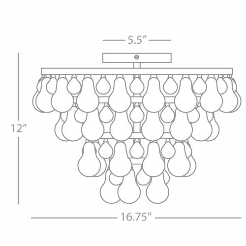 Robert Abbey Bling Flush Mount