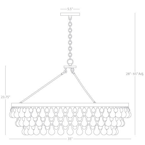 Robert Abbey Bling Large Chandelier