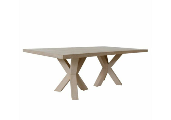 Haines 86" Cerused Oak Dining Table