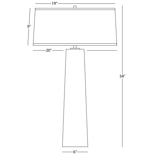 Robert Abbey Rico Espinet Olinda Tall Table Lamp with Night Light