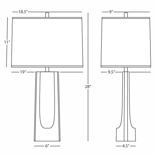 Robert Abbey Margeaux Organic Metal Table Lamp