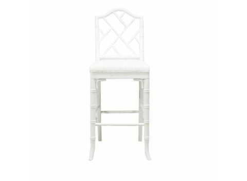 Worlds Away Annette White Counter Stool - Matthew Izzo Home
