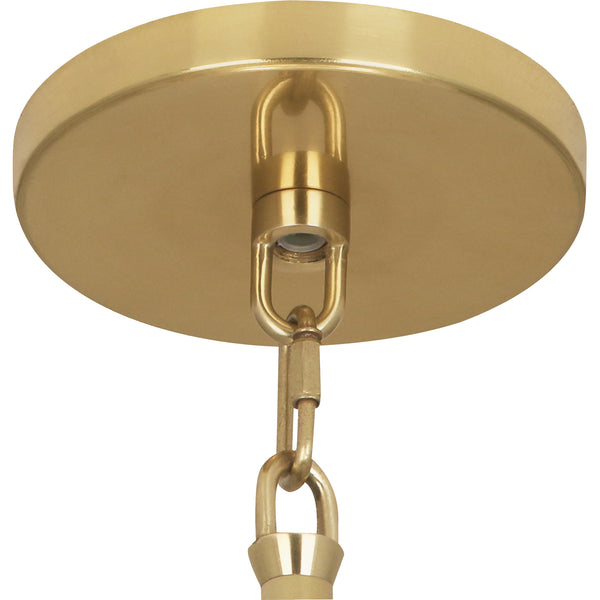 Robert Abbey Decker Pearl Grey/Brass Pendant
