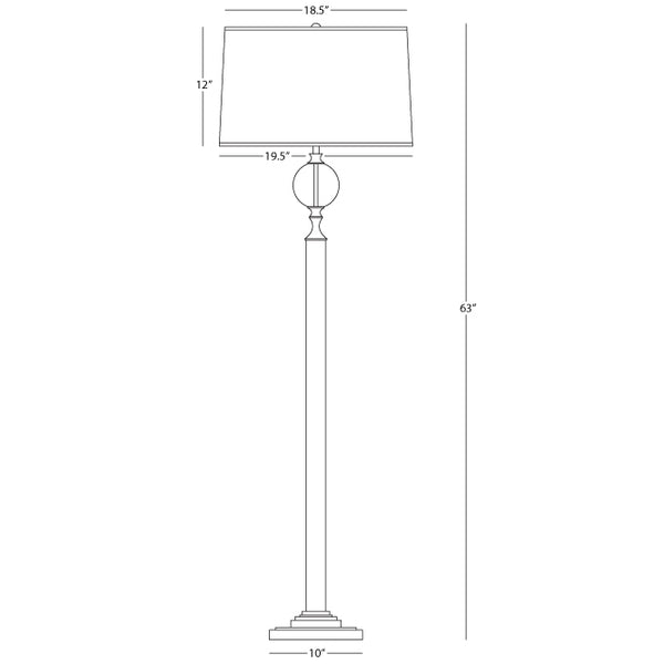 Robert Abbey Celine Bronze Shade Floor Lamp