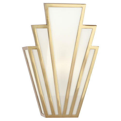 Empire Art Deco Wall Sconce - Modern Brass or Antique Silver