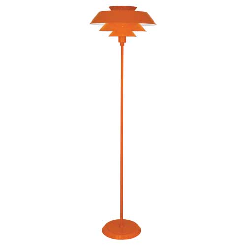 Robert Abbey Pierce Orange Floor Lamp