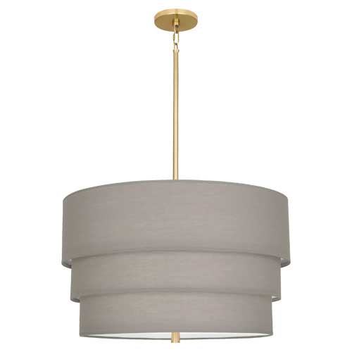 Robert Abbey Decker Three Tier Smoke Gray Pendant