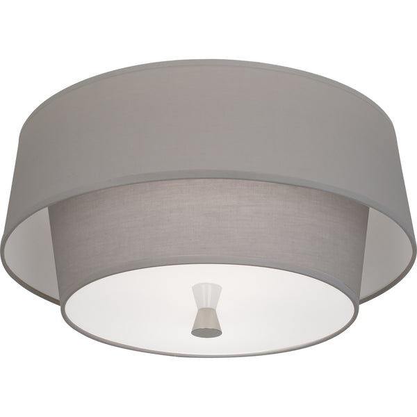 Robert Abbey Decker Smoke Gray Flushmount