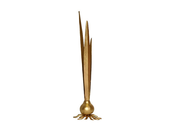Garlic Gold Leaf Bud Vase