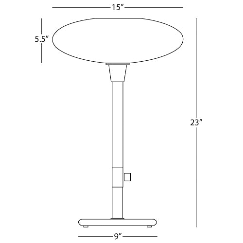 Rico Espinet Ovo Nickel Table Lamp