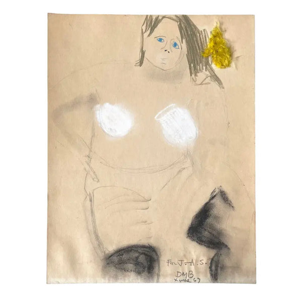 Dan Basen Pastel & Pencil Drawing on Paper