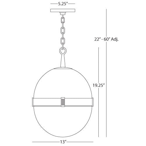 Robert Abbey Brighton Ball Pendant