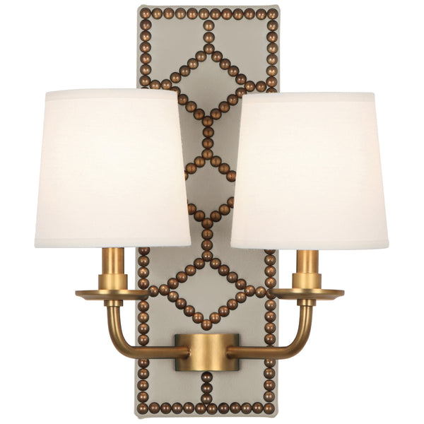 Robert Abbey Williamsburg Lightfoot Double Sconce