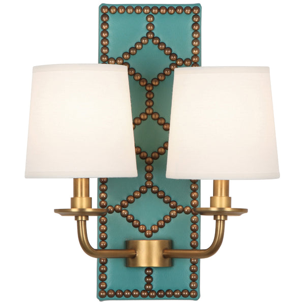 Robert Abbey Williamsburg Lightfoot Double Sconce
