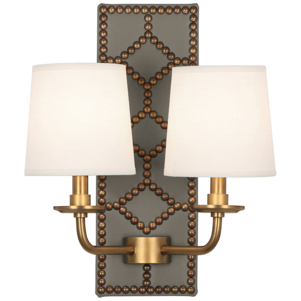 Robert Abbey Williamsburg Lightfoot Double Sconce