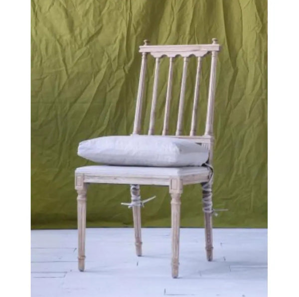 Barnaby French Country Pine Wood Dining Chair w/Cushion - Matthew Izzo Collection