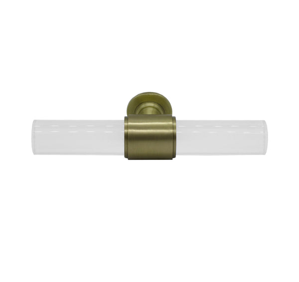 Rutherford Acrylic & Brass Cabinet/Drawer Pull