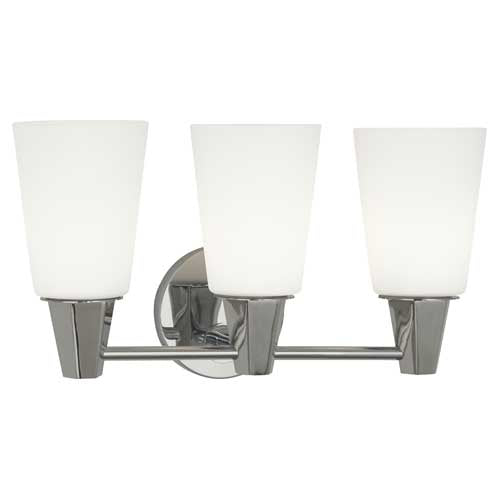Robert Abbey Wheatley Chrome Triple Wall Sconce