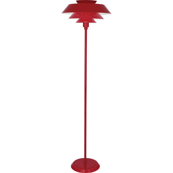 Robert Abbey Pierce Red Floor Lamp