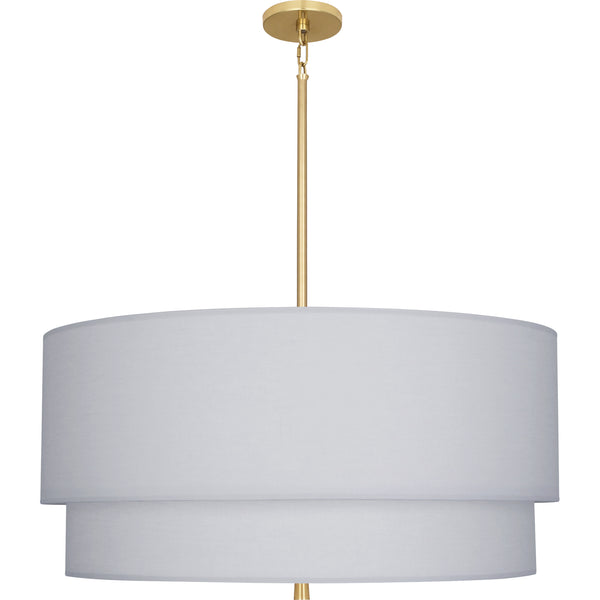 Robert Abbey Decker Pearl Grey/Brass Pendant