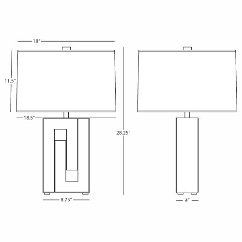Robert Abbey Blox Table Lamp