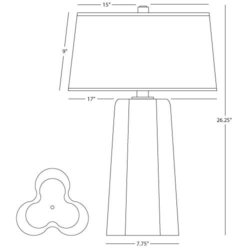 Robert Abbey Wavy Table Lamp