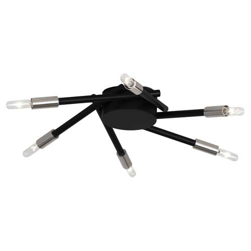 Robert Abbey Thatcher Nickel Flush Mount