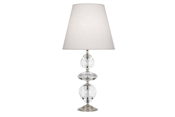 Williamsburg Orlando Nickel/Linen Table Lamp