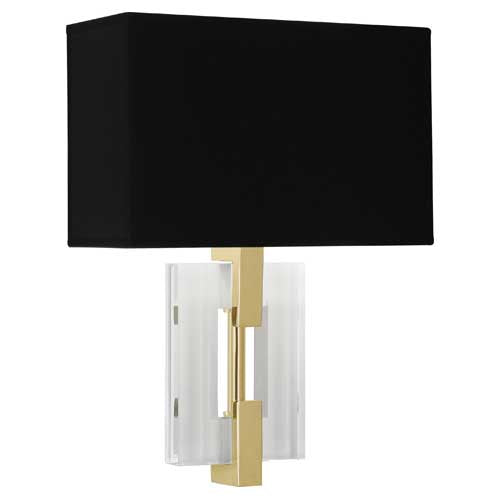 Robert Abbey Lincoln Brass Wall Sconce