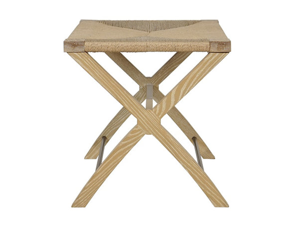 Conan Cerused Oak X-Base Stool