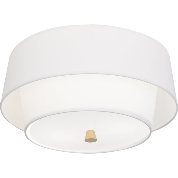 Robert Abbey Decker Ascot White Flushmount