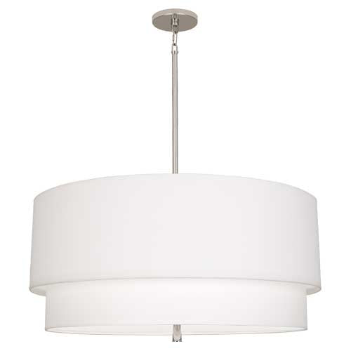 Robert Abbey Decker White/Nickel Pendant