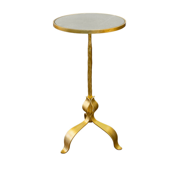 Barclay Gold Leaf & Mirror Drink Table