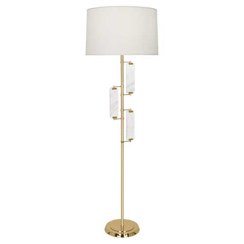 Robert Abbey Alston Brass Floor Lamp